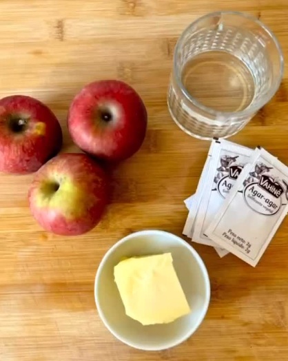 Compota de manzana prebiótica