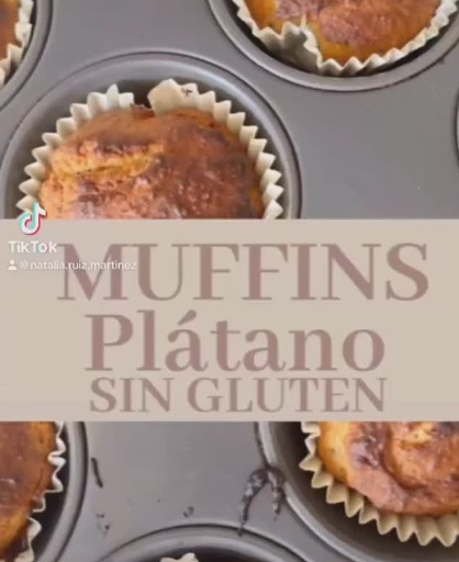 Muffins de plátano sin gluten